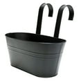 thumbnail image 2 of ZenCart Over Fence Planter Iron Hanging Flower Pot Railing Planter with Detachable Hooks for Home Garden Fence Deck Railing Terrace, 2 of 8