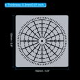 thumbnail image 2 of Uxcell 16 Segment Mandala Stencil, 5 Pack 6" Mandala Stencils Reusable Mandala Template Painting Tool, White, 2 of 4