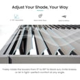 thumbnail image 3 of Domi Outdoor Living 10' x 12'Aluminum Louvered Pergola w/Adjustable Roof Louvers, Full Aluminum Frame & Built-In Gutter System for Deck, Garden, or Backyard, Gray, 3 of 8