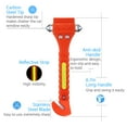 thumbnail image 2 of Escape Tool 4 Pack for Car, Auto Emergency Safety Hammer with Car Window Glass Breaker and Seat Belt Cutter, 2 of 9