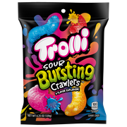 Trolli Sour Bursting Crawlers Candy, Gummy Candy, 4.25 oz