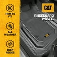 thumbnail image 2 of Cat® TerrainGuard™ Heavy-Duty 3-Piece All-Weather Rubber Floor Mats for Car, Gray, 2 of 7