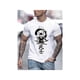 thumbnail image 1 of Cotton Short Sleeve T-Shirt Comfy Samurai Print Short Sleeve T-Shirts - Soft, Breathable, Elastic Crew Neck Tops for Mens Outdoor Activities, Casual Wear, and Everyday Comfort - Perfect for Hiking, 1 of 7