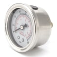 thumbnail image 4 of 2X Adjustable 0-160 PSI Fuel Oil Pressure Regulator Gauge Chrome Silver Universal, 4 of 6