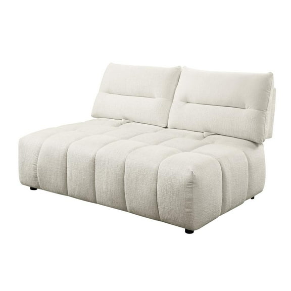 Acme Loanna Moludar - Loveseat, Beige Linen