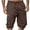 CJL86-Brown, variant on VV AVEORS Cargo Shorts For Men Elastic Waist Lightweight Outdoor Hiking Shorts Drawstring Casual Athletic Short Pants With Pockets Royal Blue XL