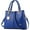 Blue, variant on Handbags and Purses for Women PU Leather Shoulder Bag Fashion Satchel Pendant Tote Designer Top Handle Bag