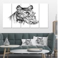 thumbnail image 1 of Crayon Tête de Cheval à Main Libre - Impression sur Toile Animal, 1 of 4