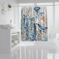thumbnail image 4 of Ocean Coral Shower Curtain 72x72" with 12 Hooks Underwater World Beach Decor for Bathroom Marine Life Shower Curtain Nautical Whale Jellyfish Seahorse Fish Octopus Shower Curtain Bathtub Accessories, 4 of 6