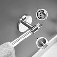 thumbnail image 4 of Toallero de barra para baño, toallero de acrílico transparente de 20, toallero de pared de Lucite (plata brillante), toallero de baño, toallero de inodoro, 4 of 5