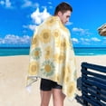 thumbnail image 5 of Coolnut Sunflowers Beach Towel, Fast Drying Extra Large Sand Free Lightweight Beach Towel Blanket for Swimming,Camping,Picnic,Yoga Gym Sports,31"x71", 5 of 6