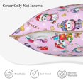 thumbnail image 5 of Haiem Christmas Unicorns Print Velvet Soft Solid Decorative Square Throw Pillow Covers Set with Elegant Piping Christmas Cushion Case for Sofa Bedroom Car-20"x20", 5 of 8