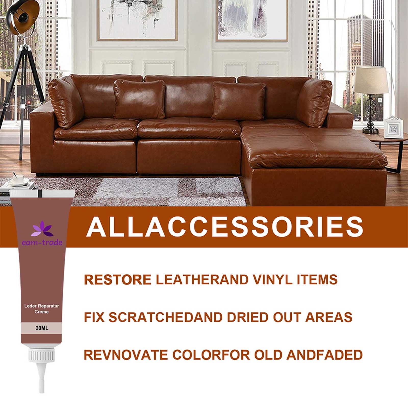 eksperimentel Marquee glæde Leather Repair Kit For Couches Leather Repair Paint Gel For Sofa Jacket  Furnitur - Walmart.com