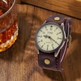 thumbnail image 4 of Reloj de Pulsera Fernando Correa de Cuero Híbrido Café Oscuro, 4 of 8