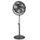 thumbnail image 1 of Comfort Zone Ventilador de pedestal industrial de alta velocidad, perfil delgado, aspas de aluminio e inclinación ajustable, 20 pulgadas, 3 velocidades, construcción totalmente metálica, ideal para ga, 1 of 5