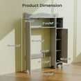 OverTheToilet Bathroom Freestanding Space Saver with 1Door