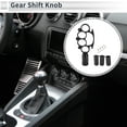 thumbnail image 2 of Pomo de Cambio Universal Unique Bargains para Coche, Pomo de Palanca de Cambios de Acrílico para Vehículos Automáticos y Manuales con 3 Adaptadores Negro 1 Juego, 2 of 7