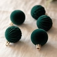 thumbnail image 5 of 24Pcs Christmas Decorations Velvet Ornaments for Christmas Tree Flocked Christmas Ornaments Shatterproof Hanging Ball Set for Xmas Winter Holiday Decorations, 5 of 5