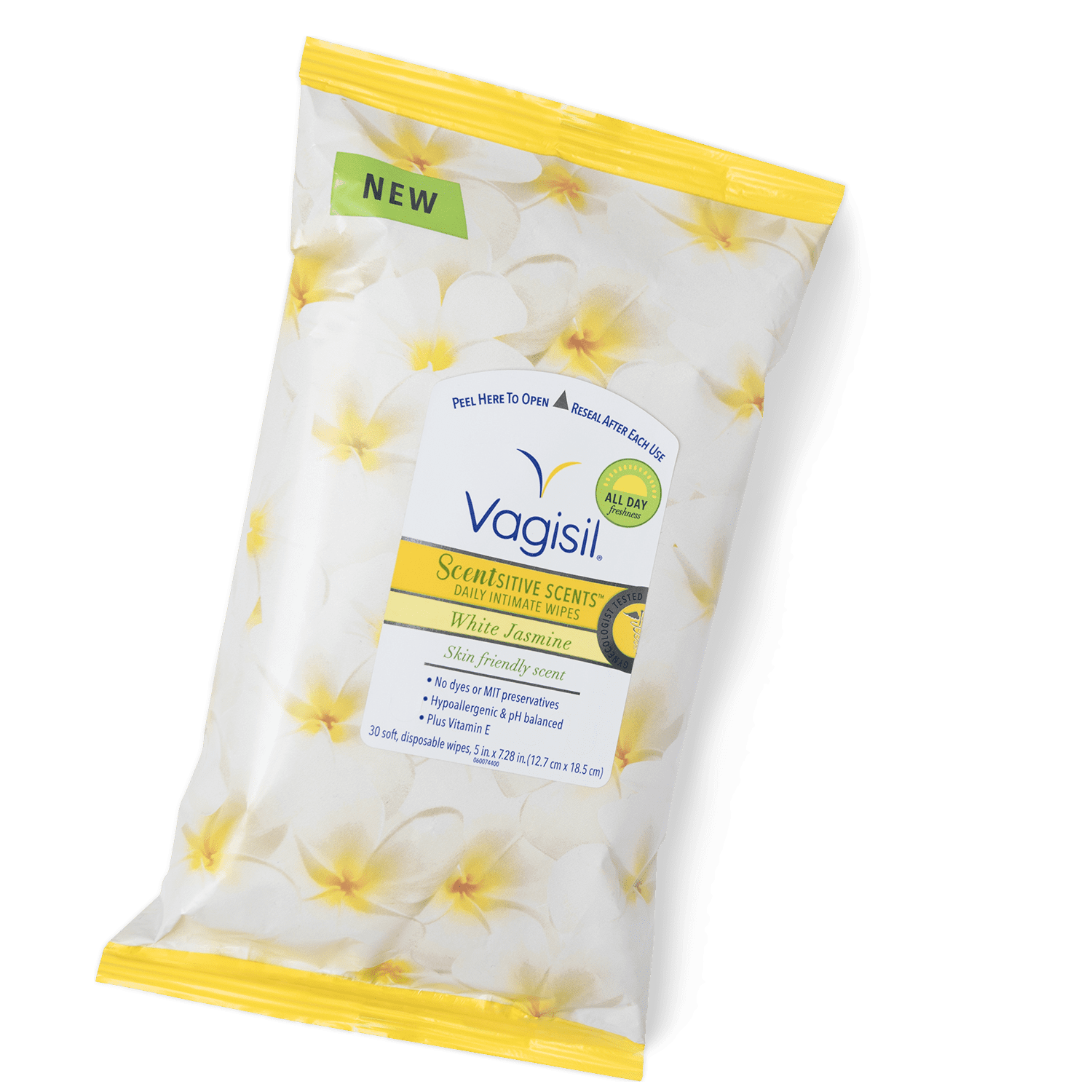 Vagisil Scentsitive Scents Plus Daily Intimate Vaginal Wipes White Jasmine 30 Ct Walmart Com Walmart Com