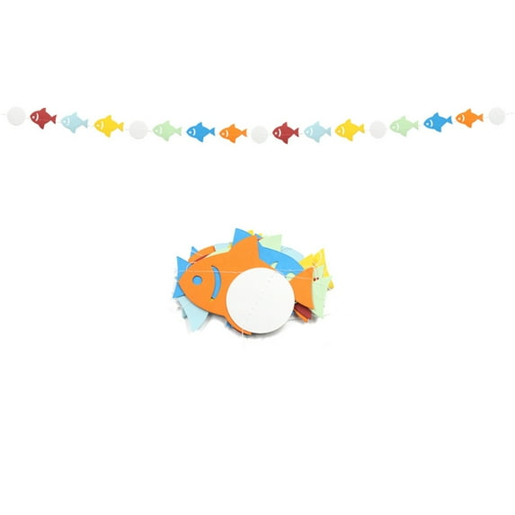 Yesfashion Cartoon Paper Fish Banner Sea Theme Paper Garlands Kindergarten Window Decoration