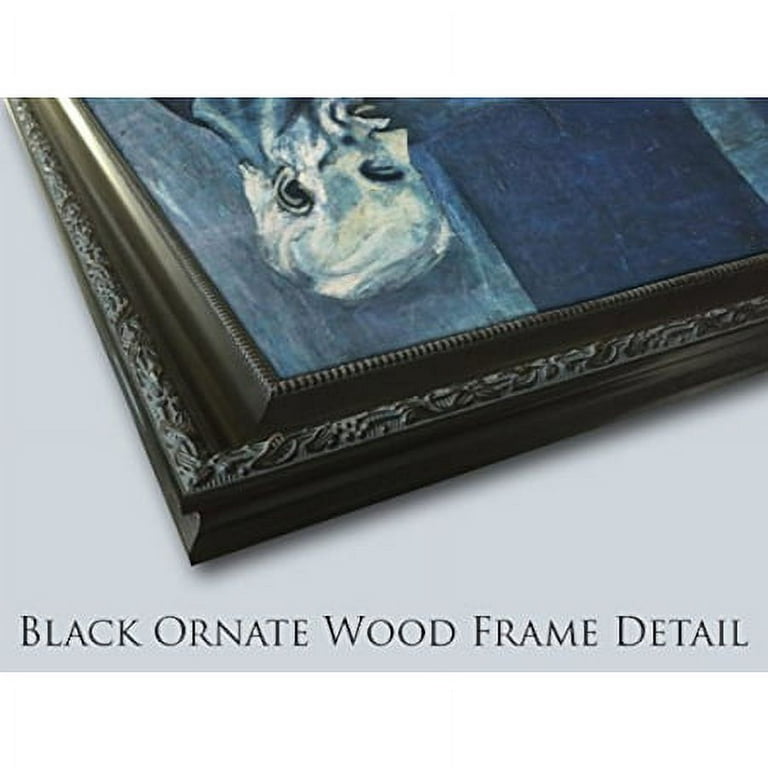 McGee, Jenny 25x32 Black Ornate Wood Framed with Double Matting Museum Art  Print Titled - Leopard Beauty