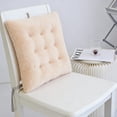 thumbnail image 6 of 16*16" Plush Square Chair Cushion, Soft Tufted Seat Pad with Non- Ties for Dining Chairs & Office Seats, 6 of 7