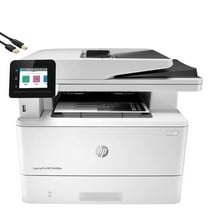 HP Laserjet Pro MFP M428 fdw All-in-One Wireless Monochrome Laser Printer, White - Print Scan Copy Fax - 40 ppm, 1200 x 1200 dpi, 512MB Memory, 8.5 x 14, Auto Duplex Print, 4 Feet USB Printer Cable