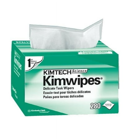 Kimberly-Clark  Kimtech Science Kimwipe Wiper 4.4X8.4 1P White- 280 Count