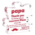 thumbnail image 1 of Placa acrílica de escritorio Bdayption Papa Gift, 12 x 12 cm, 1 of 7