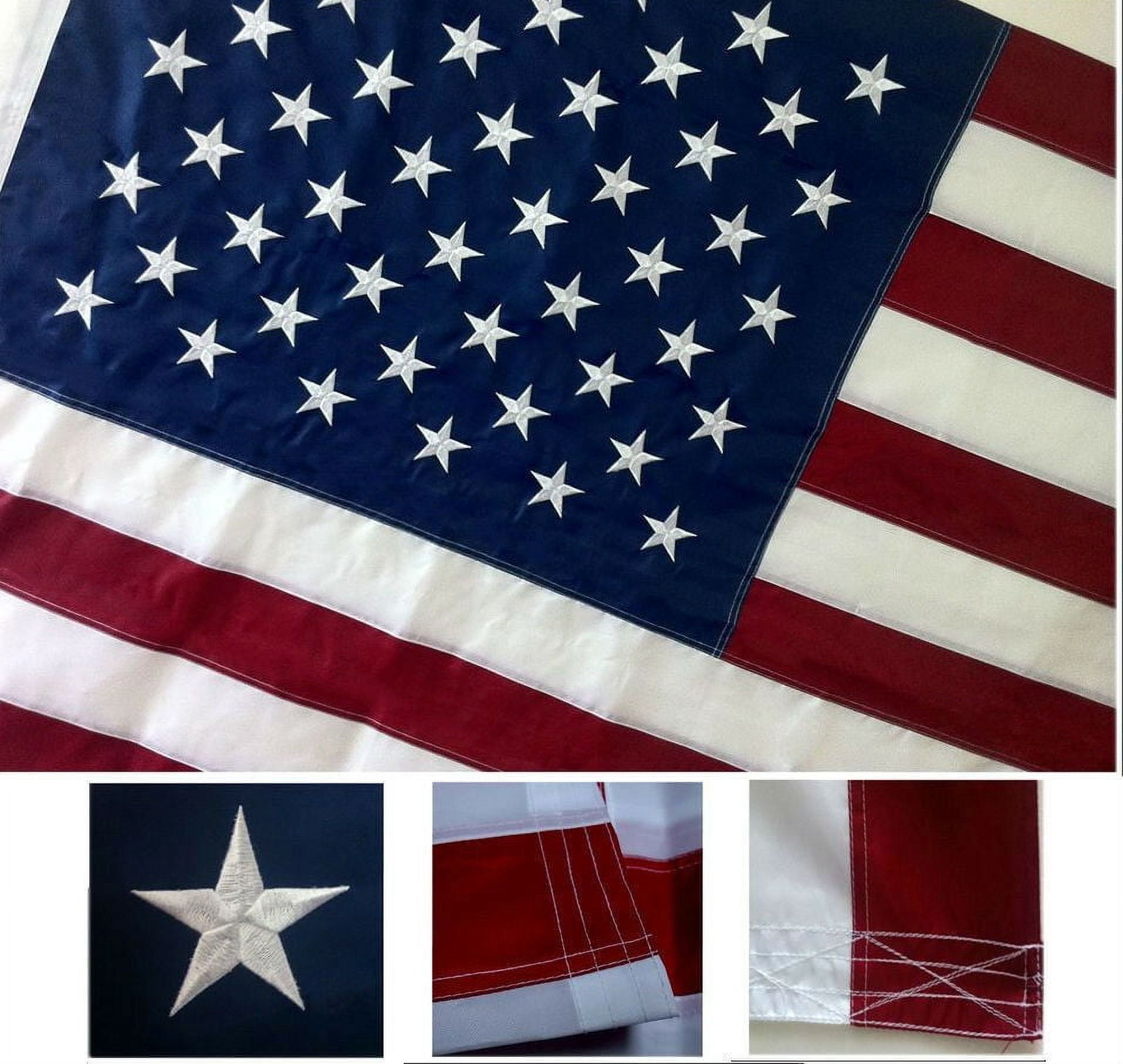 10x15 Embroidered American Large USA Flag 10' x 15' 200D
