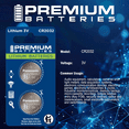 thumbnail image 2 of Premium Batteries Panasonic CR2032 3V Child Safe Lithium Coin Cell (2 Count), 2 of 6