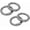 Gunmetal, variant on Silver 5/8" Spring O-Ring Clip (4pcs) – Metal Opening Key Ring Holder for Purse, Bag & DIY Hardware (SCOS)