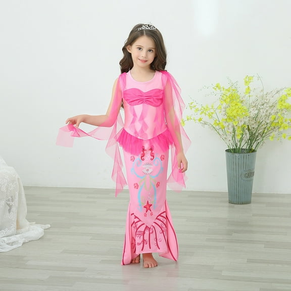 AURIGATE Tutu Skirt for Newborn Toddler Baby Kids Girls Sleeveless Mermaid Skirt Dress Princess Dress