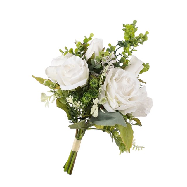 Toystoory Ramo de flores artificiales de apariencia realista, para proyectos de bricolaje, ramo de boda artificial en casa Decoración