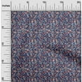 thumbnail image 2 of oneOone Polyester Spandex Blue Fabric Asian Suzani Craft Projects Decor Fabric Printed By The Yard 56 Inch Wide, 2 of 5