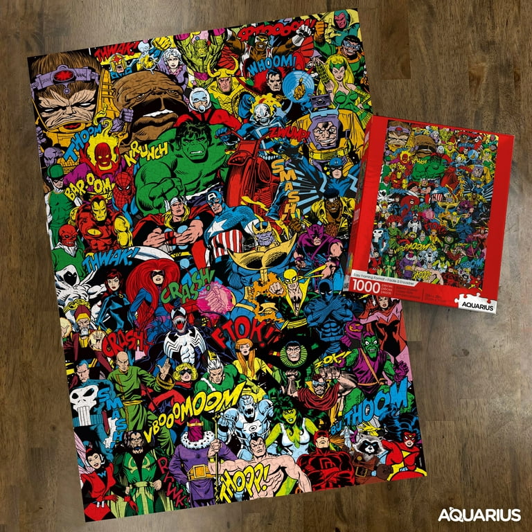 Marvel Retro Cast 1000 Piece Jigsaw Puzzle