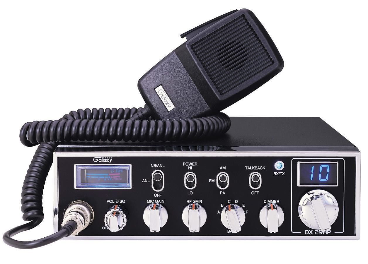Galaxy DX-29HP 10 Meter Amateur Ham Mobile Radio AM FM 6 Band Dual Mosfet Finals