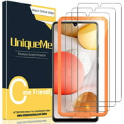 [3 Pack] UniqueMe Screen Protector Compatible for Samsung Galaxy A42 5G, [Easy Installation Frame] [Anti-Scratch]