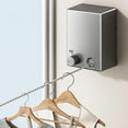 thumbnail image 6 of MOMOJIA Wall Mounted Stainless Steel Clothesline Retractable Laundry Line for Bathroom, 6 of 21