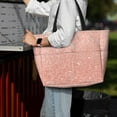 thumbnail image 7 of Balery Rose Gold Glitter Beach Travel Bag - Water-Resistant, Large Capacity Lightweight Tote with 7 Pockets for Women and Men - Perfect for Beach, Pool, Gym, and Travel, 7 of 7