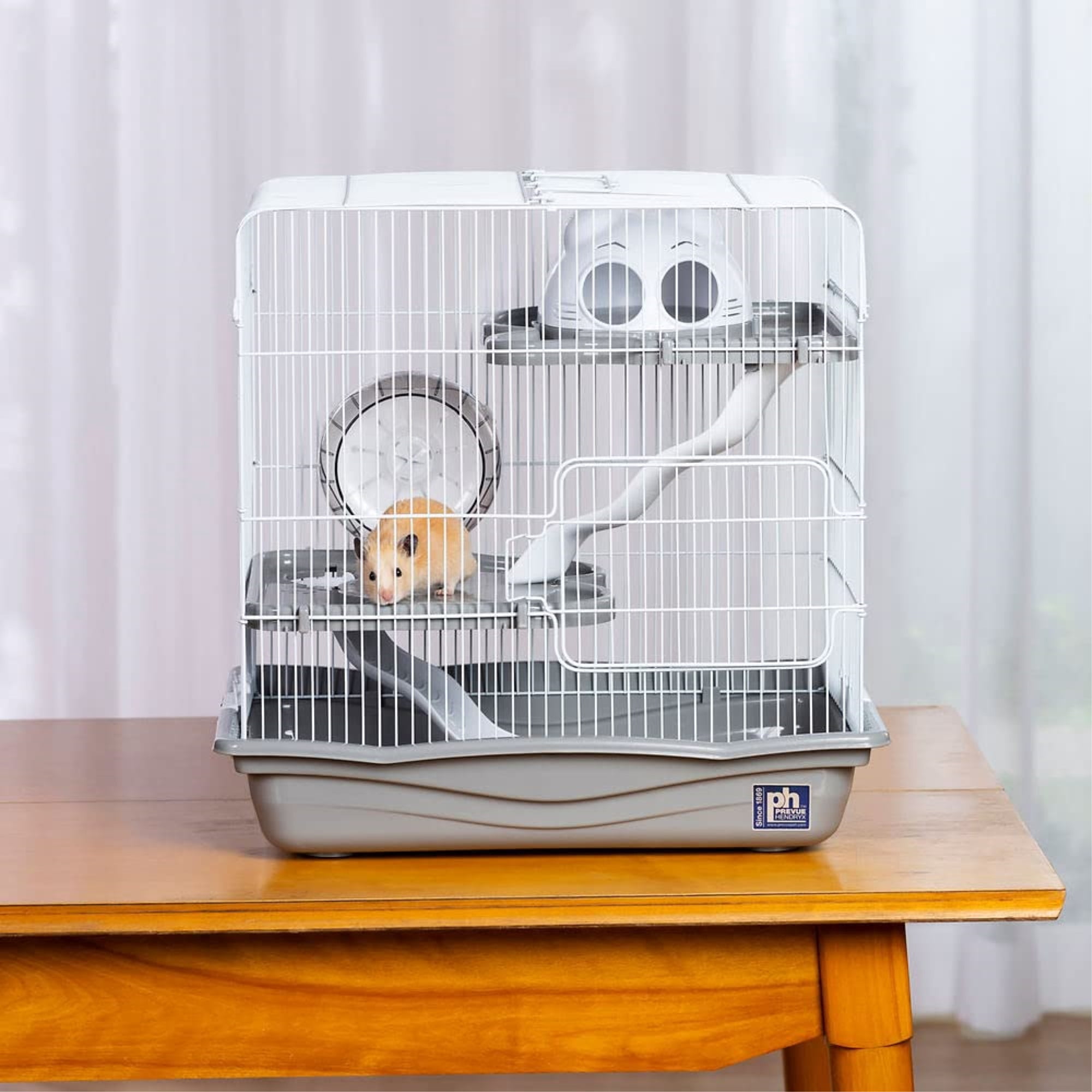 Prevue Pet Products Hamster Haven Cage, Gray - Medium