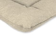 thumbnail image 4 of Jordan Manufacturing 38" x 21" Tory Bisque Tan Solid Rectangular Outdoor Wrought Iron Chair Cushion with Ties and Hanger Loop, 4 of 12