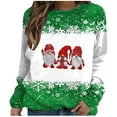 thumbnail image 2 of WXLWZYWL Christmas Bow Sweatshirt for Women Santa Gingerbread Hoodie Shirt Christmas Tree Cake Shirt Gift For Her, 2 of 3