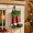 DD, variant on Christmas Stockings, 7.87 in Green Quilted Xmas Stocking Ornament with Pinecone & Snowflake, Hanging Gift Pouch for Fireplace, Xmas Tree, Holiday Party Favors, Winter Rustic Decor