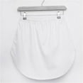 thumbnail image 4 of Yesbay Women Fake Shirt Irregular Skirt Blouse Tail Hem Cotton Detachable Underskirt White, 4 of 6