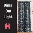thumbnail image 4 of THD Florencia Floral & Birds Patterned Window Back Tab Rod Pocket Curtains Bedroom - Light Blocking Darkening Window Panels, Set of 2, 4 of 8