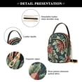 thumbnail image 4 of FORMRS Crossbody Bag for Women Quilted Travel Shoulder Cell Phone Purse with Chain Strap Handbag, Retro Christmas Poinsettia, 4 of 7