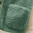 thumbnail image 6 of Fnooota Womens Fleece Vests, Buttons Sleeveless Warm Lightweight Winter Coats Outerwear Green Size XL, 6 of 7