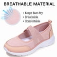 thumbnail image 4 of CHICVOMEY Women's Slip-On Sneakers - Mary Jane Walking Sneakers with Elastic Straps & Cushioned Sole - Breathable Platform Flats for Daily Travel, 4 of 9