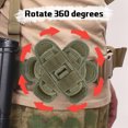 thumbnail image 4 of Sywqhk Bolsa de caza para deportes al aire libre, riñonera giratoria con linterna (verde militar) Sywqhk Alta Calidad, 4 of 7